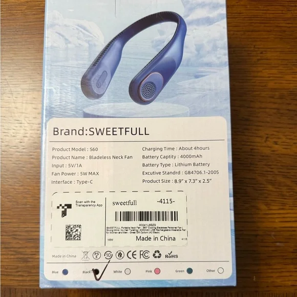 Bladeless Neck Fan - Picture 8 of 9